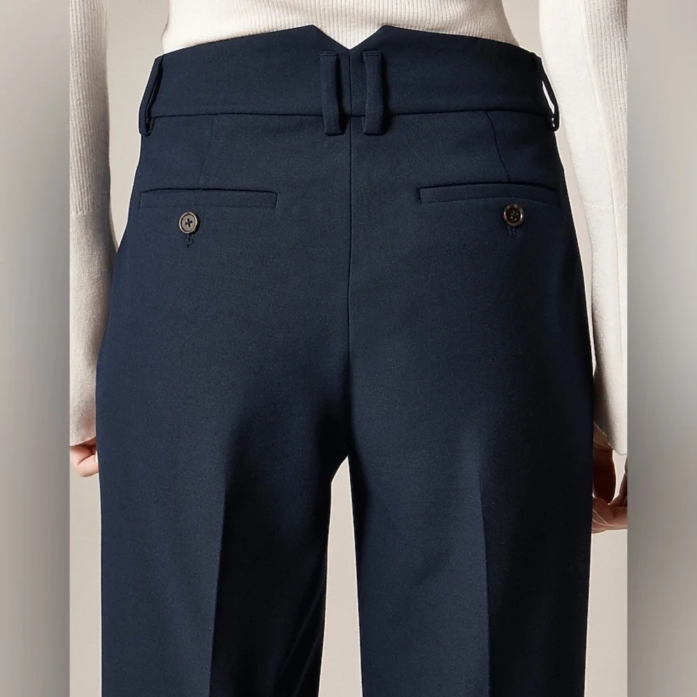 J. Crew Carolina Pants in Four Season Stretch in Navy Size 4 Tall